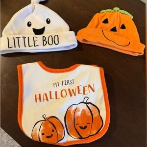 Halloween Hat and Bib (bundle)